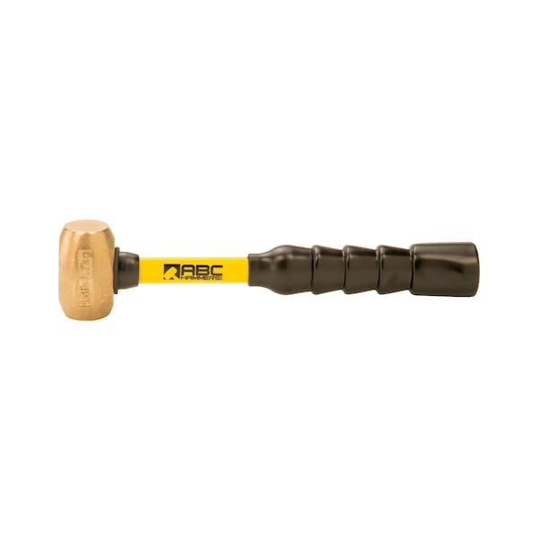 1.5 lb. Brass Hammer with 10" Fiberglass Handle